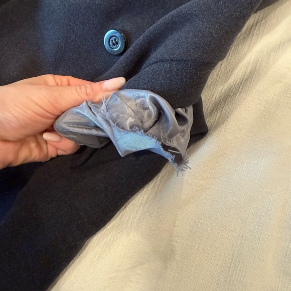 Gianni Feraud Gray Coat Size UK 8 EUR 34 - Picture 5 of 6